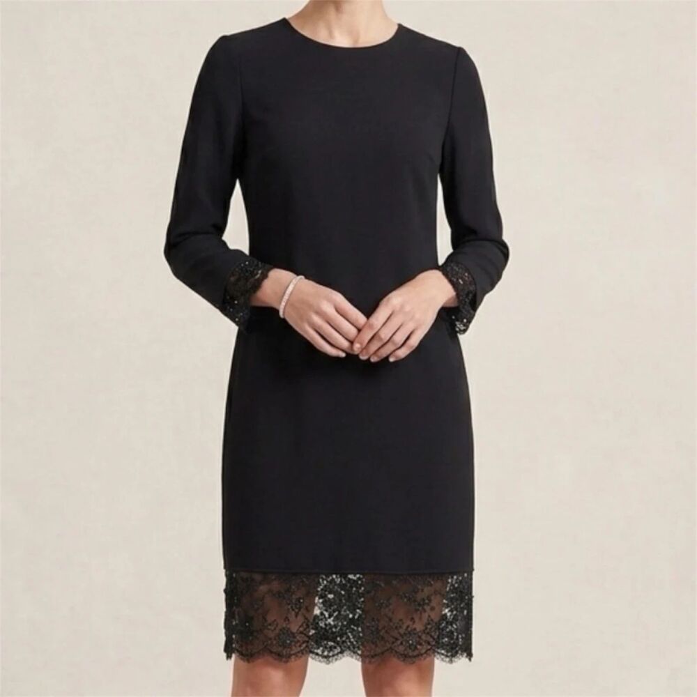 Stanley Platos Martin Ross Dress Womens 12 Lace Sequin Sheath USA whimsygoth